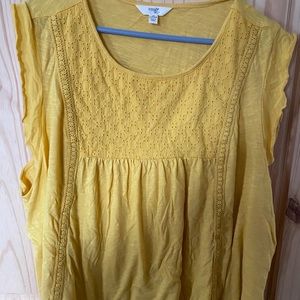 Cotton, yellow, never worn, tank